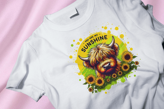 Sunshine cow DTF Heat Transfer