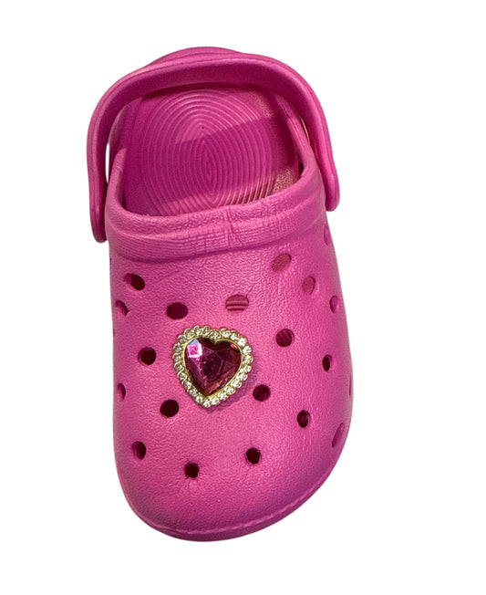 Heart rainbow metal lv Shoe Charm