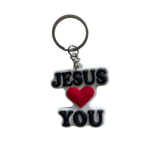 Jesus hearts you Keychain