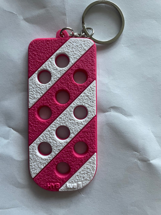 Pink charm  holder keychain