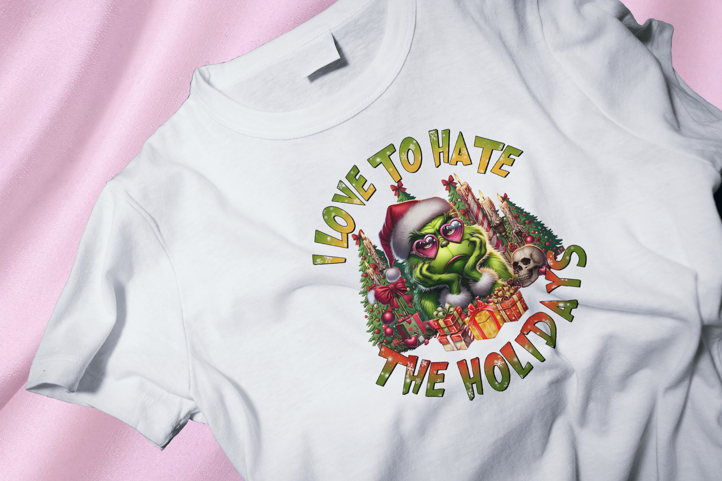 Love to hate grinch DTF Heat Transfer