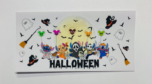 Halloween 5 stitch dress up Cup Transfer