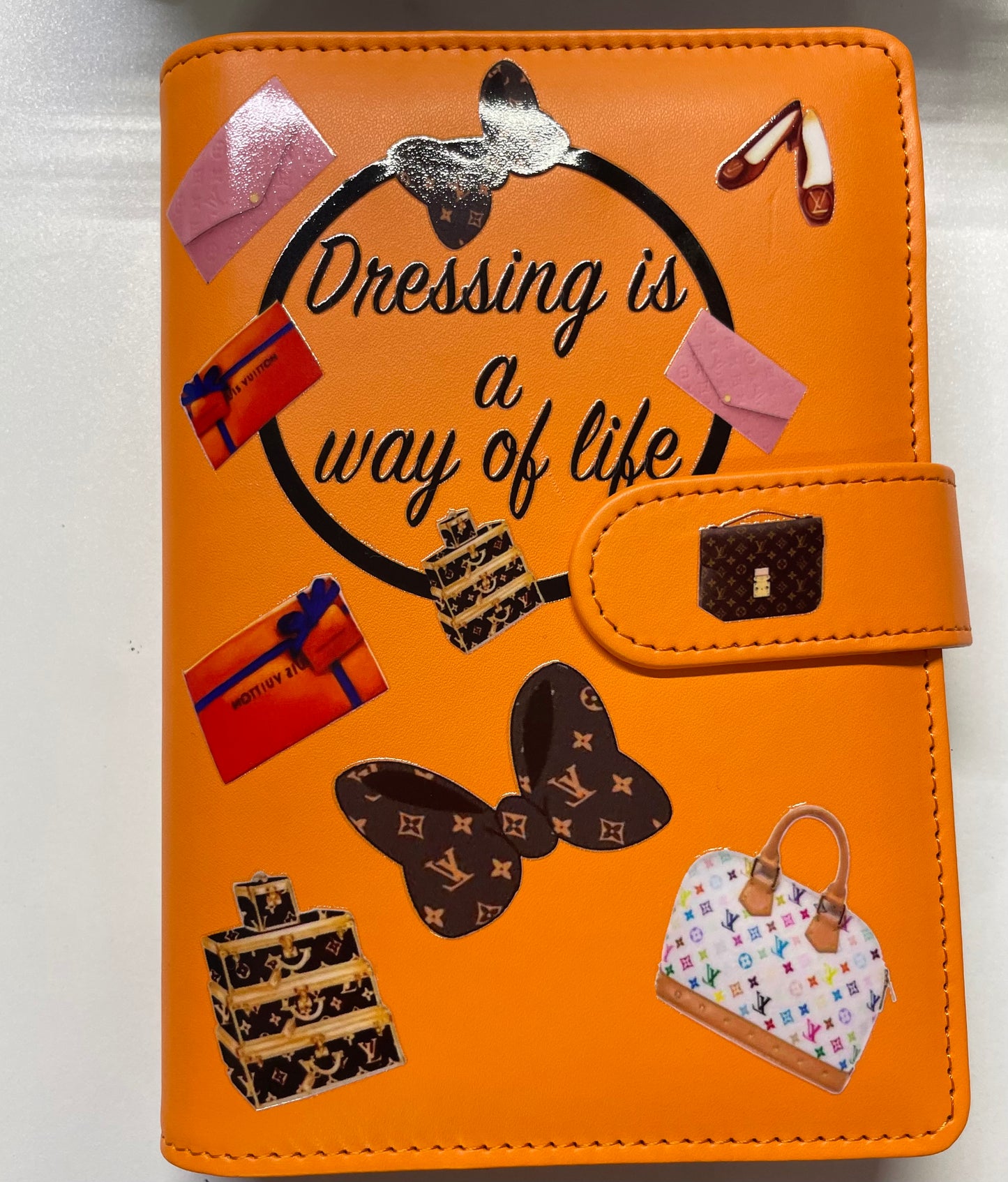 Orange (stain inside )dressing Budget Binder Book