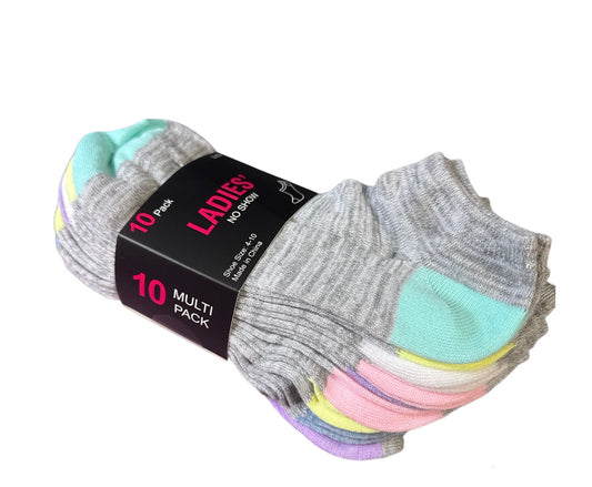 10 pair socks  colorful gray