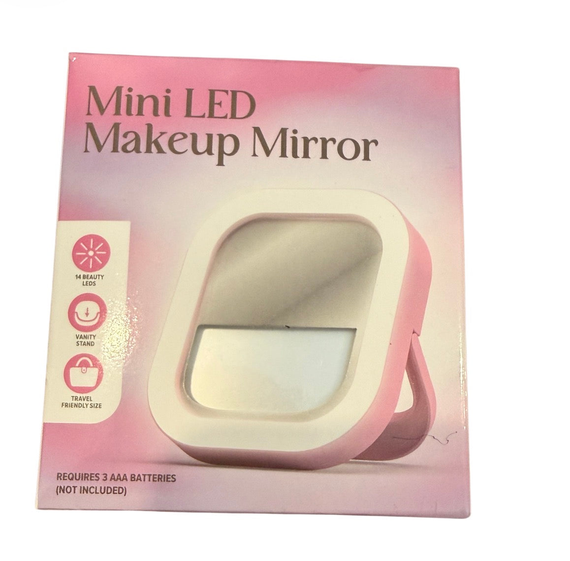 Mini led makeup mirror