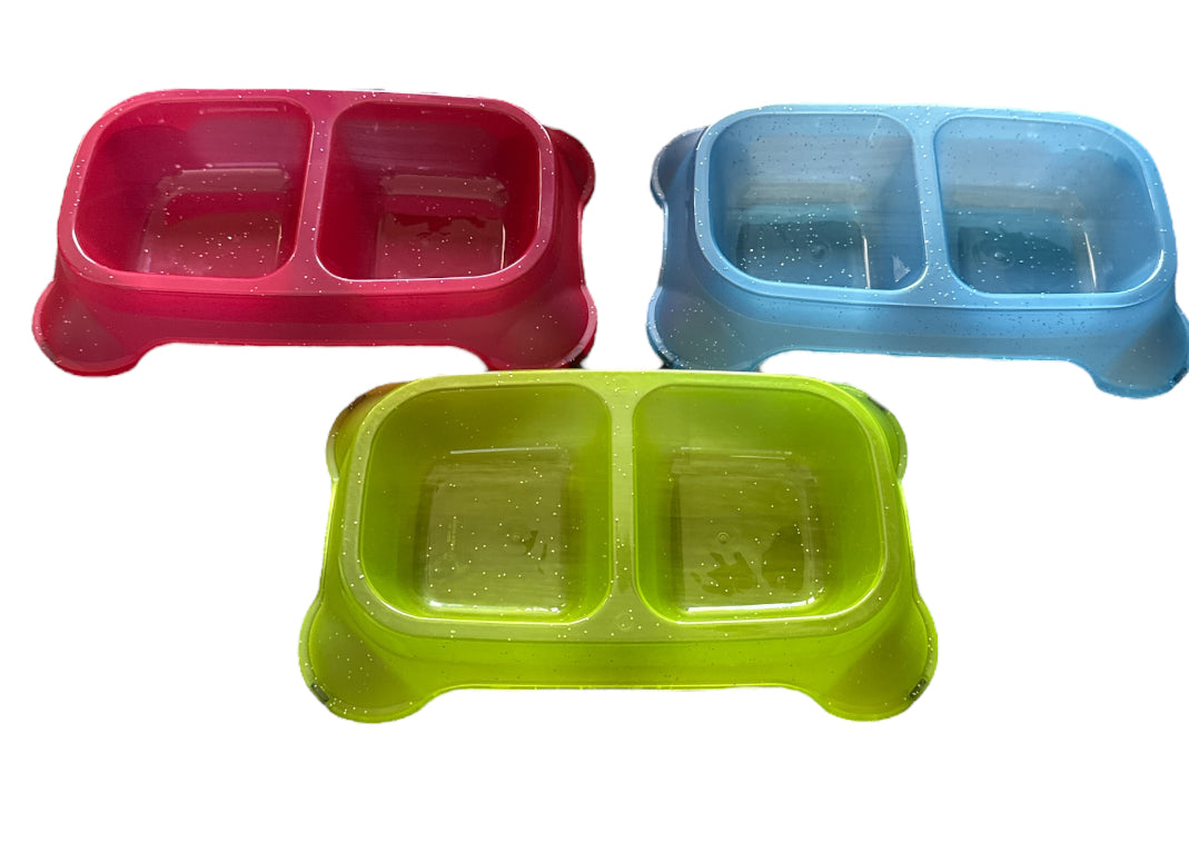 2 section pet bowl