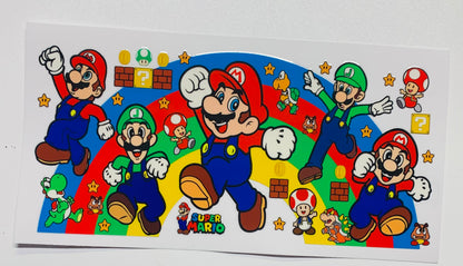 Mario different designs Cup Transfer