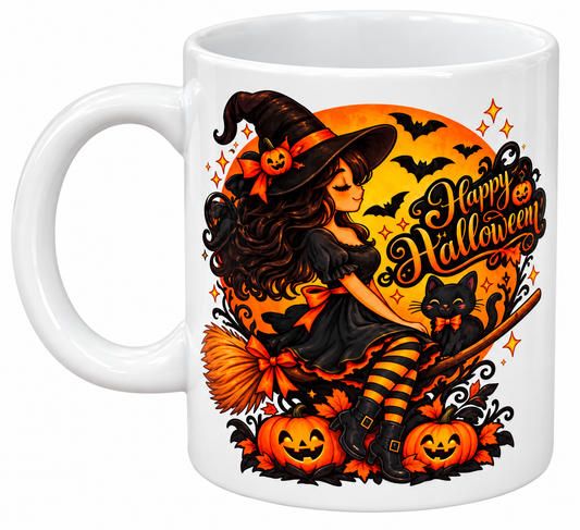 Halloween witch mug