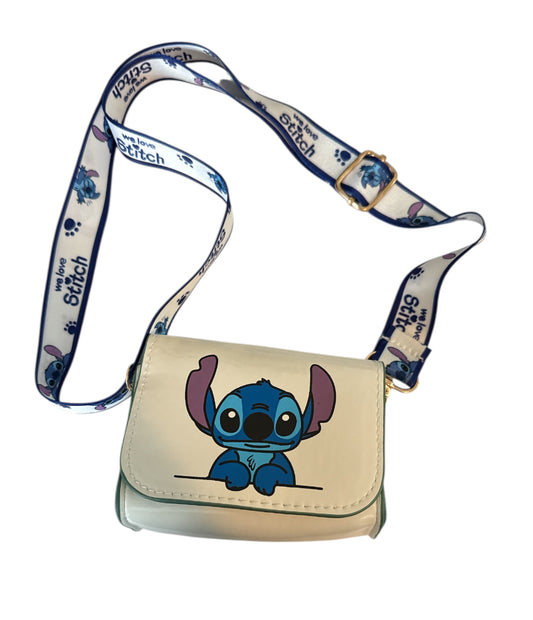 Stitch small purse with adjustable strap