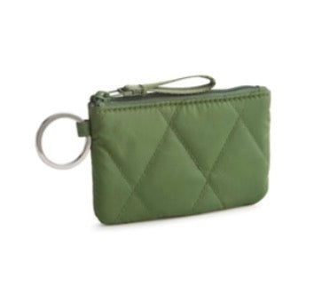 Vera Bradley pearlized cedar green  small walle
