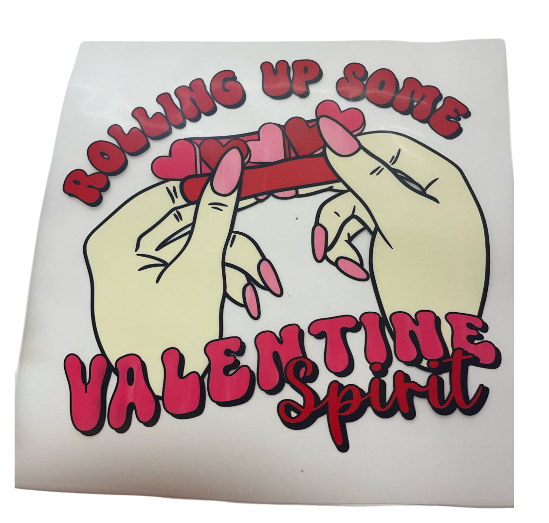 Rolling valentines DTF Heat Transfer