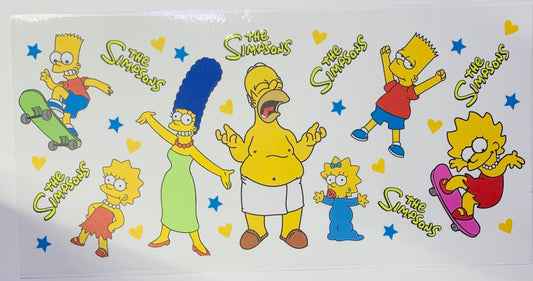 The Simpsons family Homer in Towel   Cup Transfer