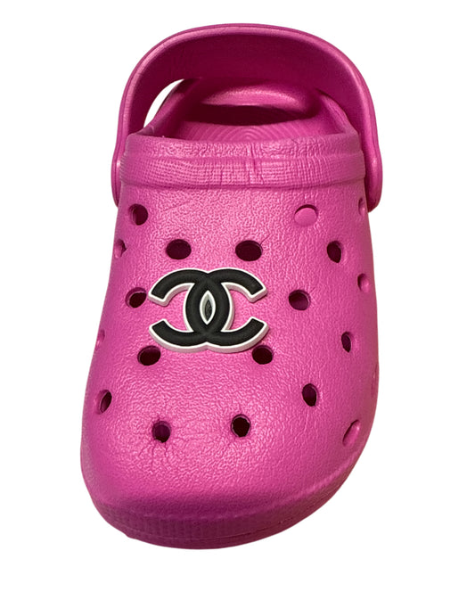 Black cc Shoe Charm