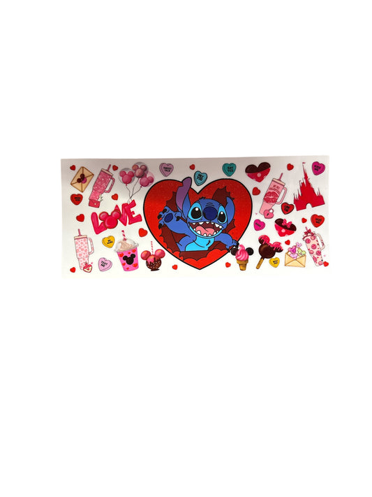 Stitch Ripping Heart  Cup Transfer