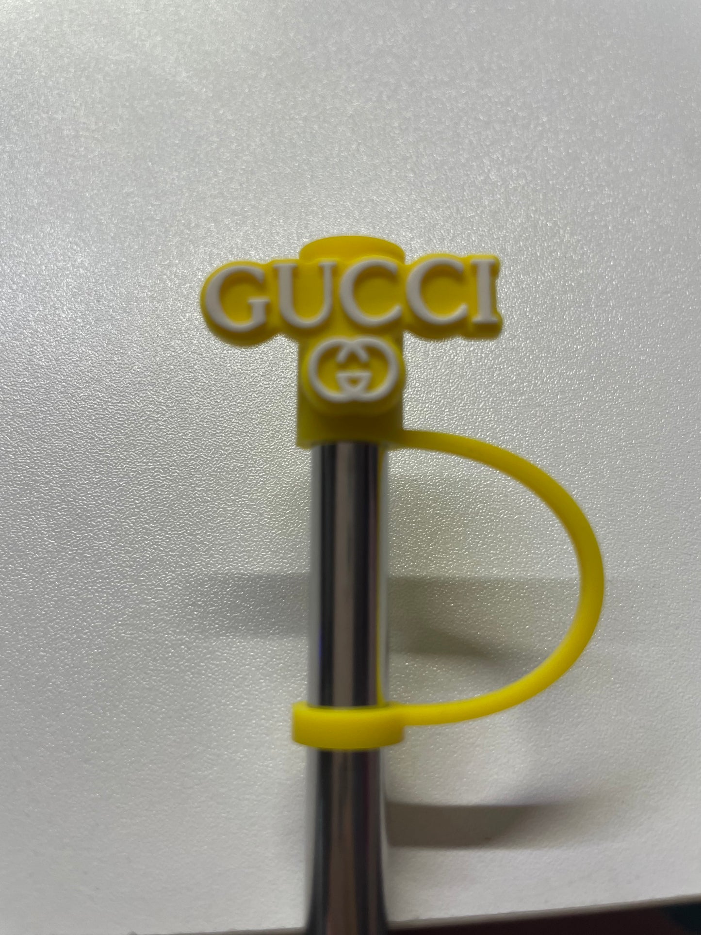 Gucci yellow Straw Topper