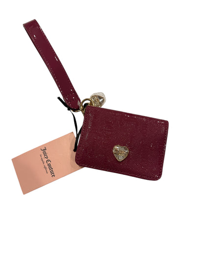 Maroon heart zipper Wallet  Juicy couture