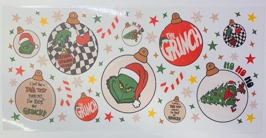 Grinch Ornament DNA Teat Cup Transfer