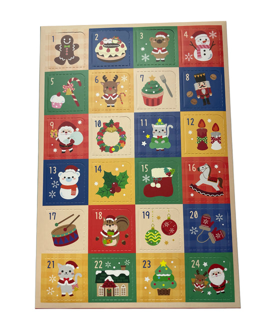 Advent calendar 24 mystery christmas Straw Topper