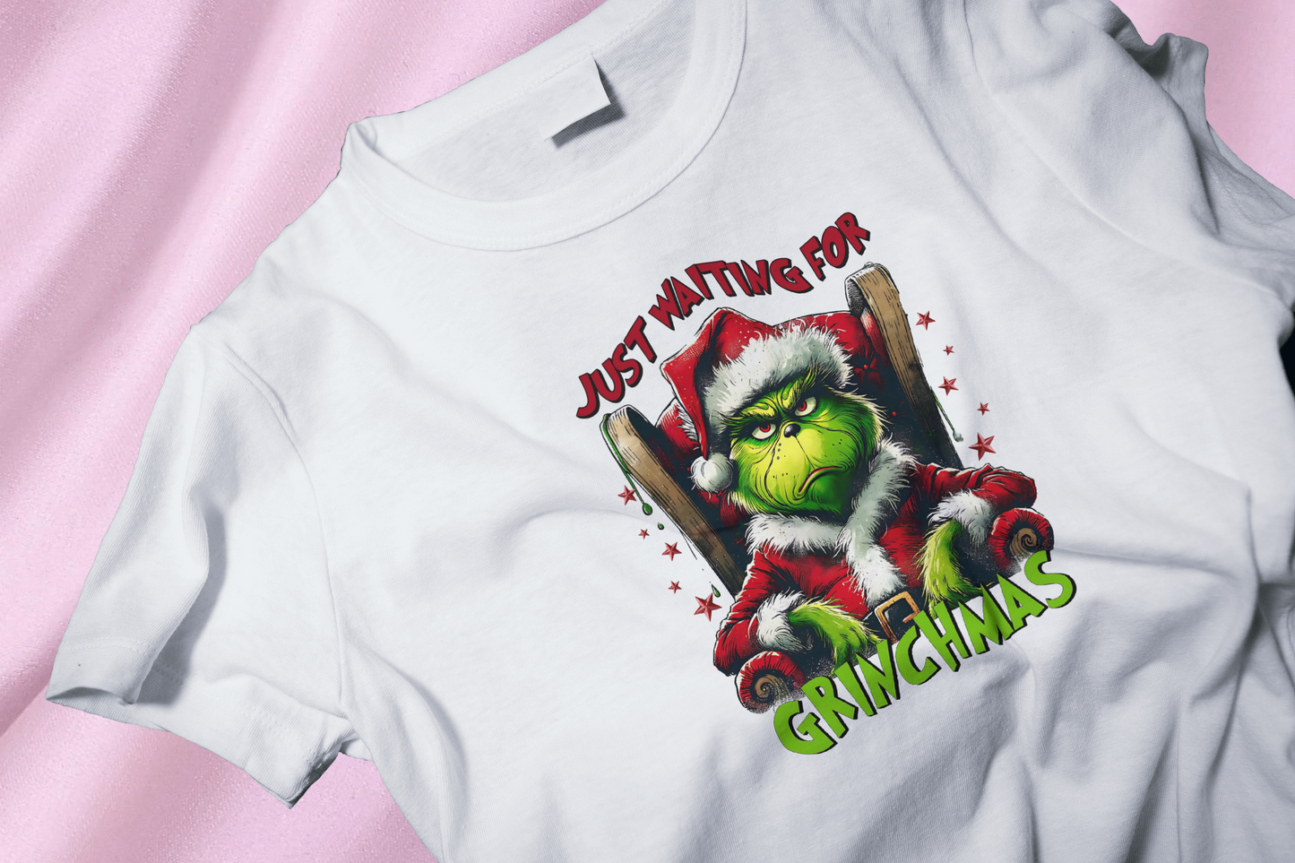 Grinch chair DTF Heat Transfer