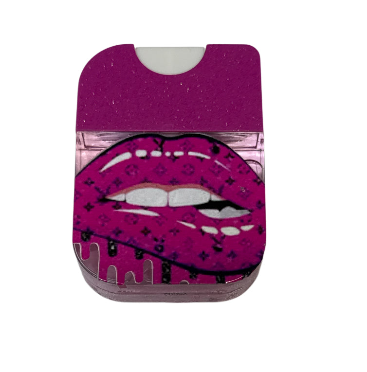 Lv lips Pink glitter passion fruit hand sanitizer