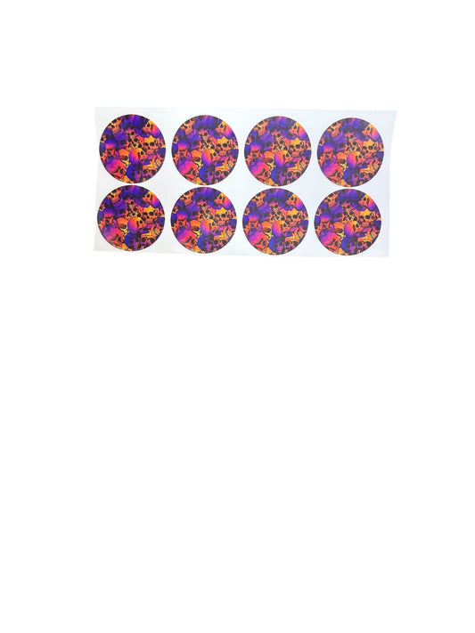 Purplish Skulls 8 UV Cup Transfer