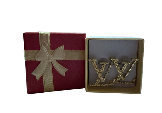 Lv 2cm dupe earrings gold gold  #9