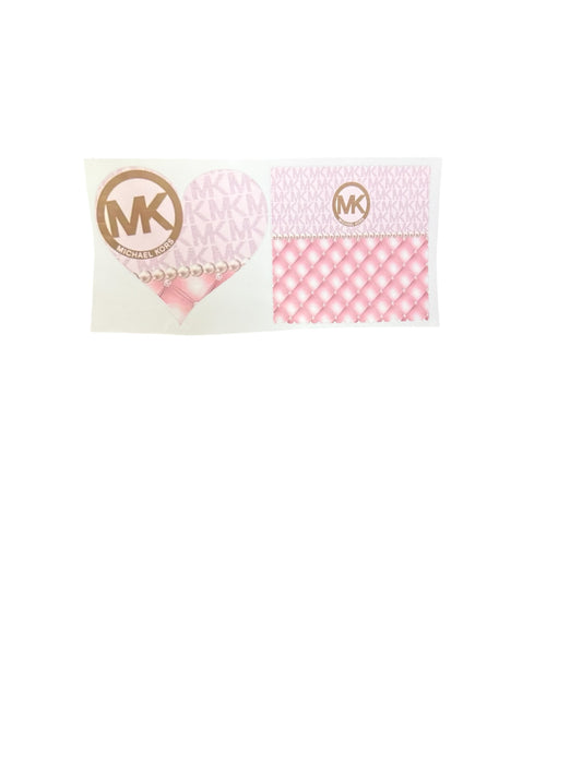 Michael Kors Pink & Gold Heart With Square  UV Cup Transfer
