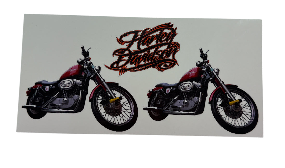 Harley Davidson 2 bikes Cup Transfer