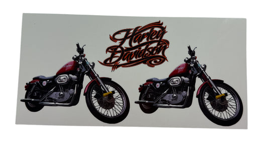 Harley Davidson 2 bikes Cup Transfer