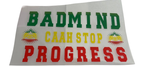 Badmind green yellow red DTF Heat Transfer