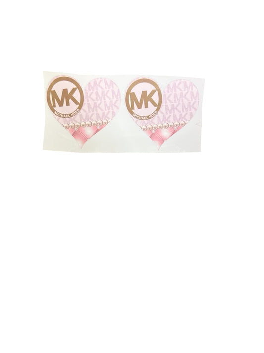 Michael Kors Pink & Gold Heart 2x UV Cup Transfer