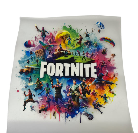 Fortnite colorful  DTF Heat Transfer