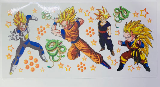 Dragon Ball Z Super Saiyan Goku Snakes Cup Transfer