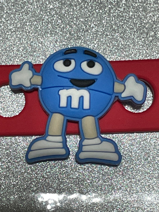 Blue m&m Shoe Charm