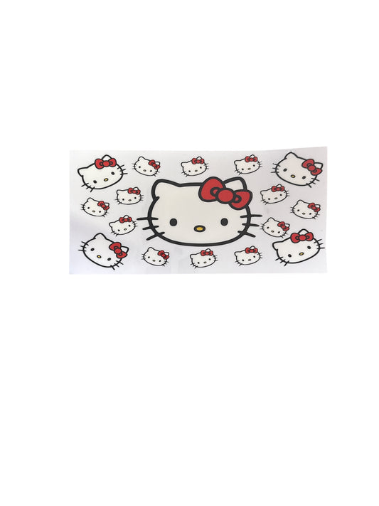 Hello Kitty Faces Cup Transfer