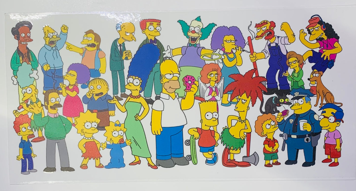The Simpsons Show Whole Crew Cup Transfer
