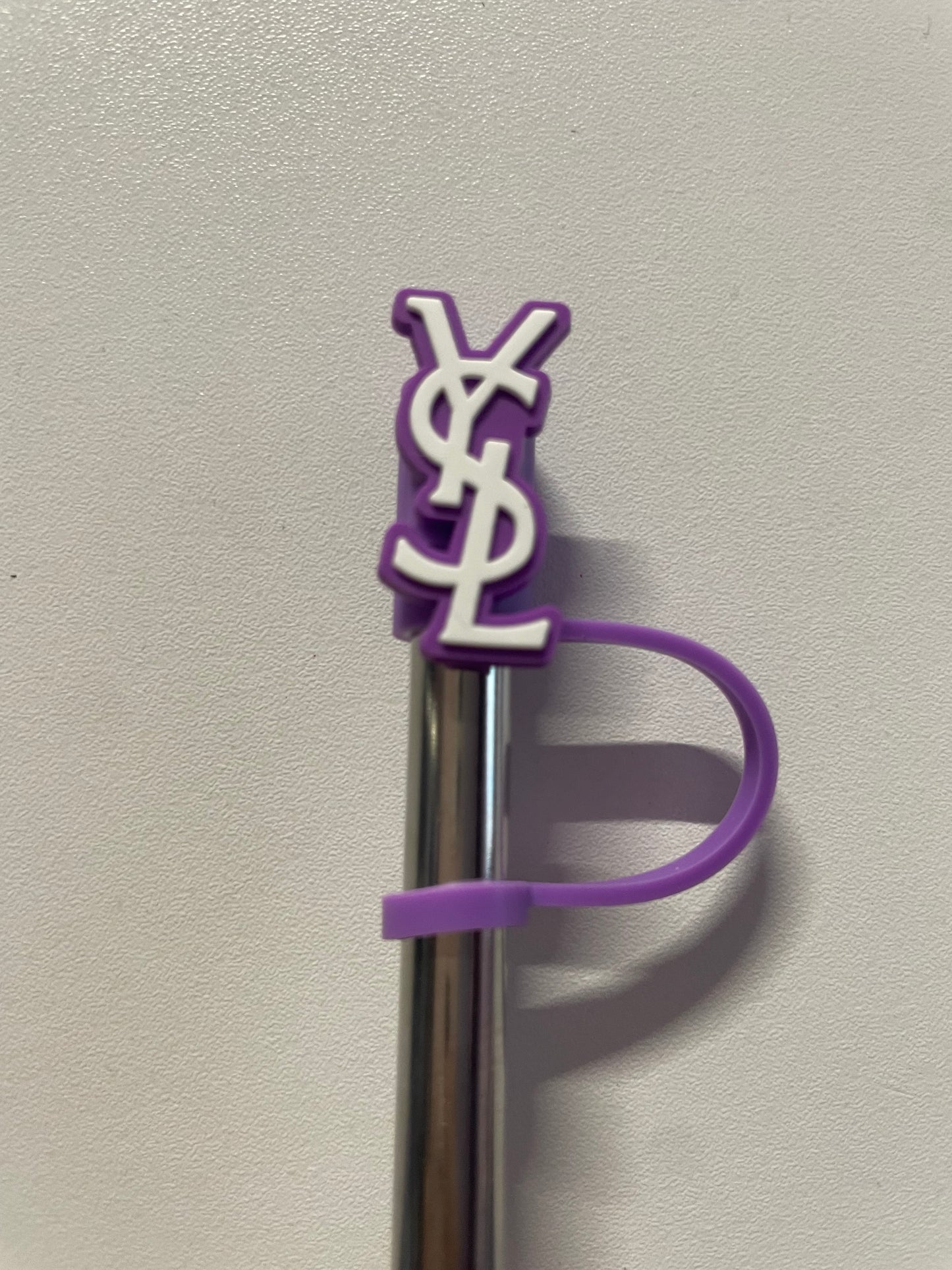 Ysl purple Straw Topper