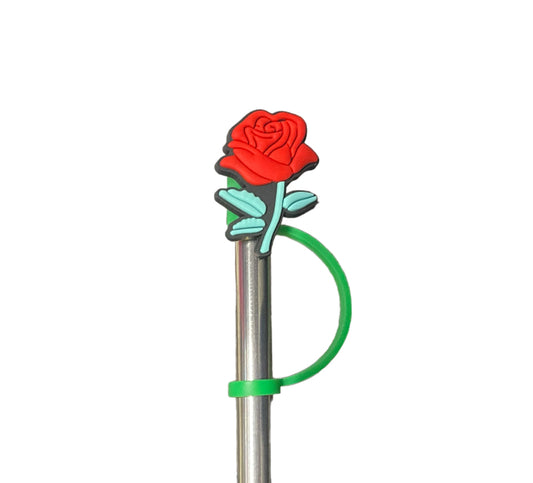Rose Flower Straw Topper