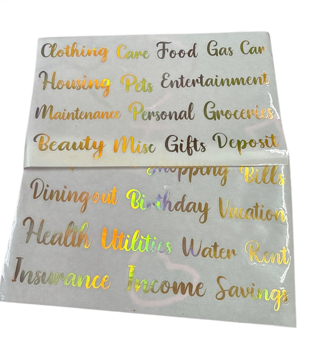 Butterfly cheetah  Budget Binder Bundle