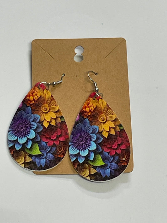 Colorful flowers Earrings