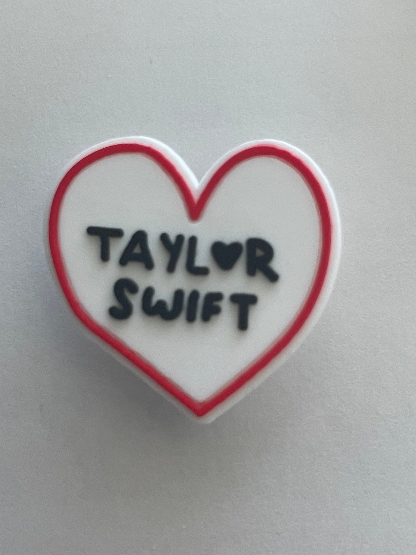 Taylor swift heart Shoe Charm