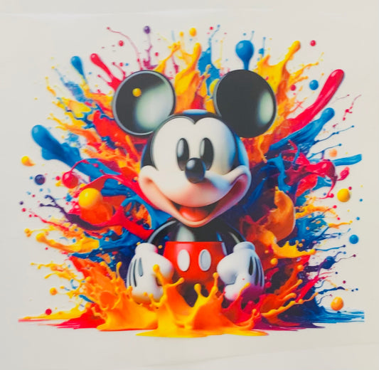 Mickey colorful half body DTF Heat Transfer