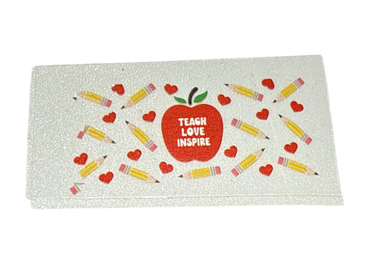 Teach love  small decal