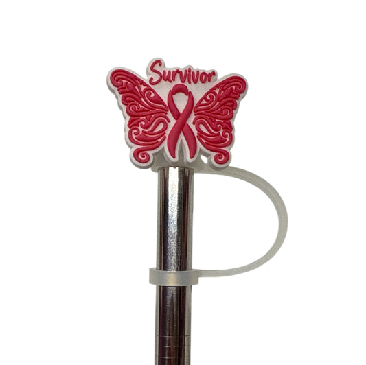 Survivor butterfly Straw Topper