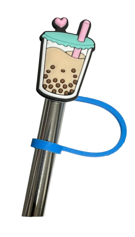 Boba Heart Straw Topper