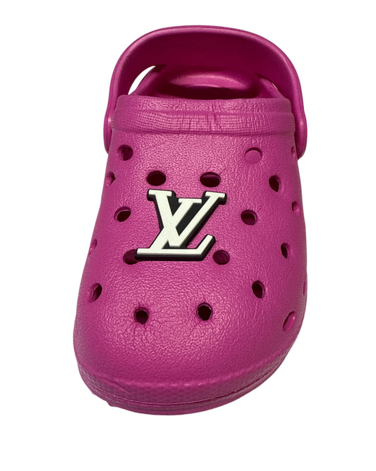Lv white Shoe Charm