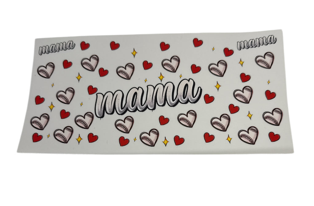 Mama baseball Cup Transfer