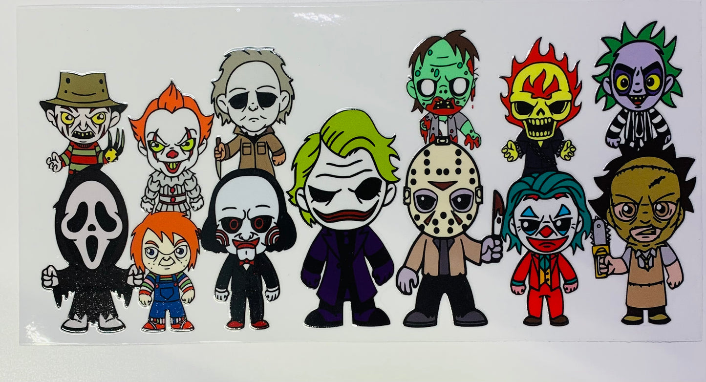 Horror Halloween Crew 13 Cup Transfer