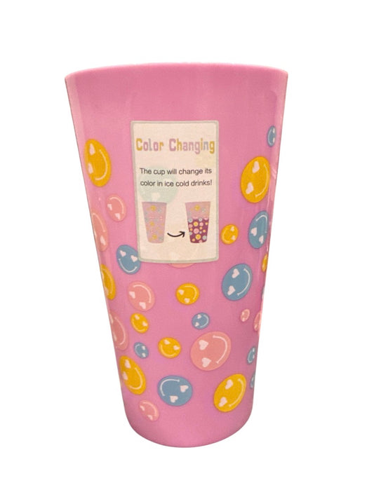 Cute color changing plastic cups