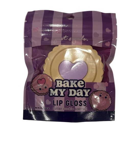 Purple Heart butter cookie Bake my day lip gloss